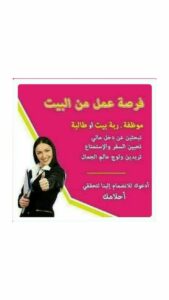 فرصه عمل من المنزل 9
