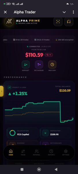 اربح مع بوت alpha trader 1