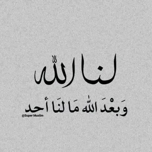 لنا الله وبعد الله مالنا حد 1